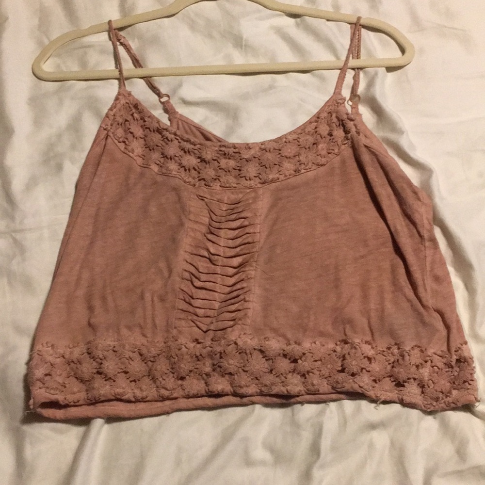 Pink crop top
